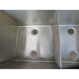 Custom Stainless 3 Compartment Sink, 70" Wide, 22" X 22" X 16"D Per Comp.