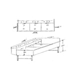 Custom Stainless 3 Compartment Sink, 58.5" Wide, 19" X 26.5" X 16"D Per Compartment