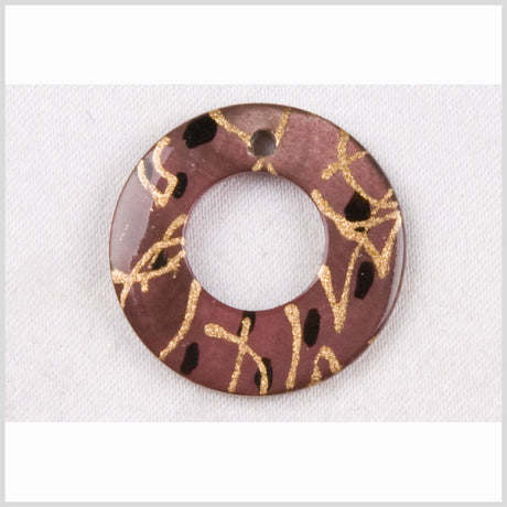 Natural Rose Shell Pendant - 21MM