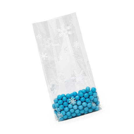 Patterned Christmas Cello Bags 4” x 2.5” x 9.5” Perfect for Treats