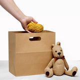 11" x 6" x 11" Die-Cut Handle Paper Bags Economy