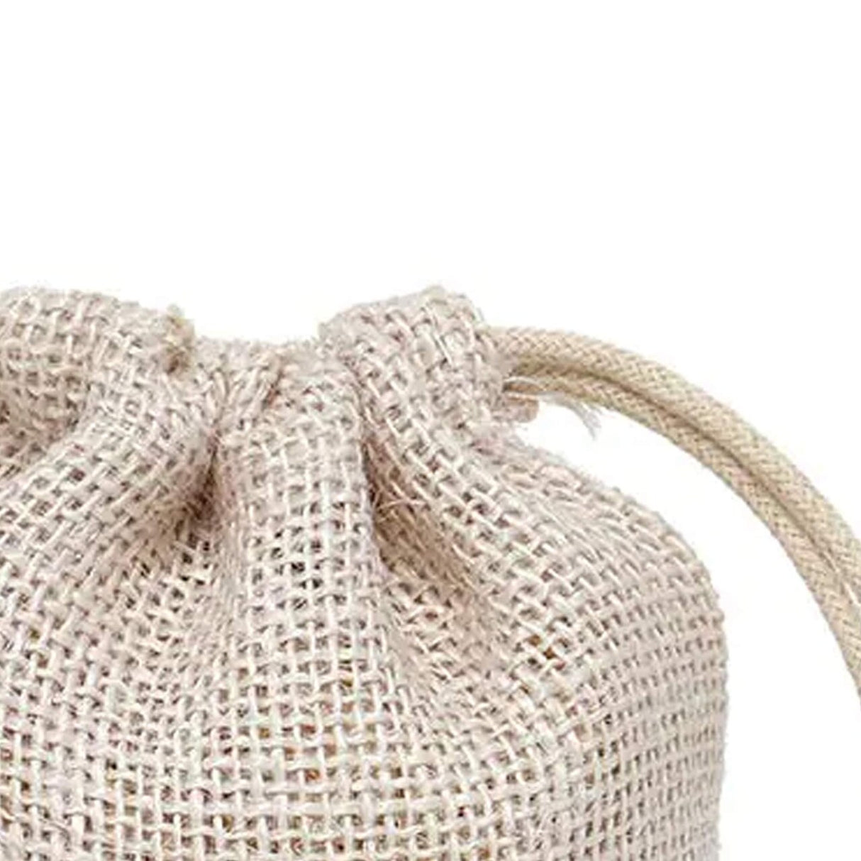 Colored Jute Bags 6 '' X 10 '' Bleached