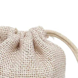 Colored Jute Bags 6 '' X 10 '' Bleached