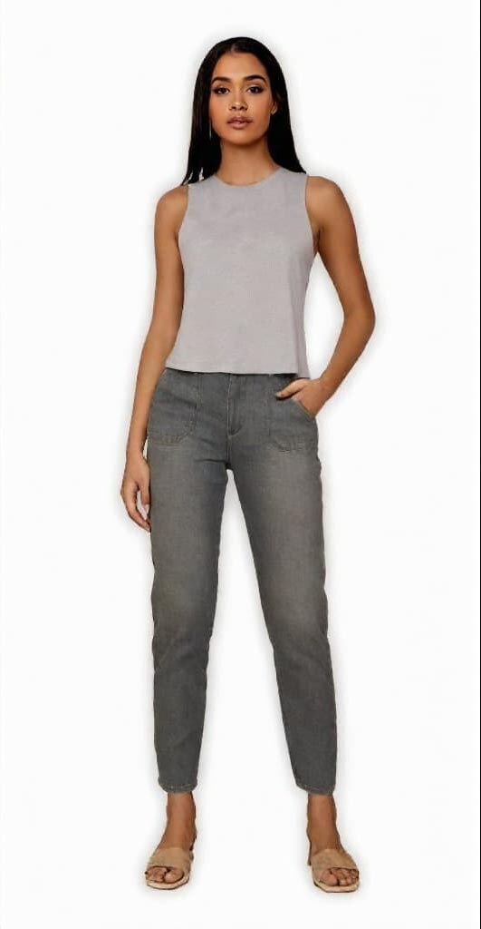 BELLA + CANVAS® Women's Racerback Crewneck Crop Tank - 6682