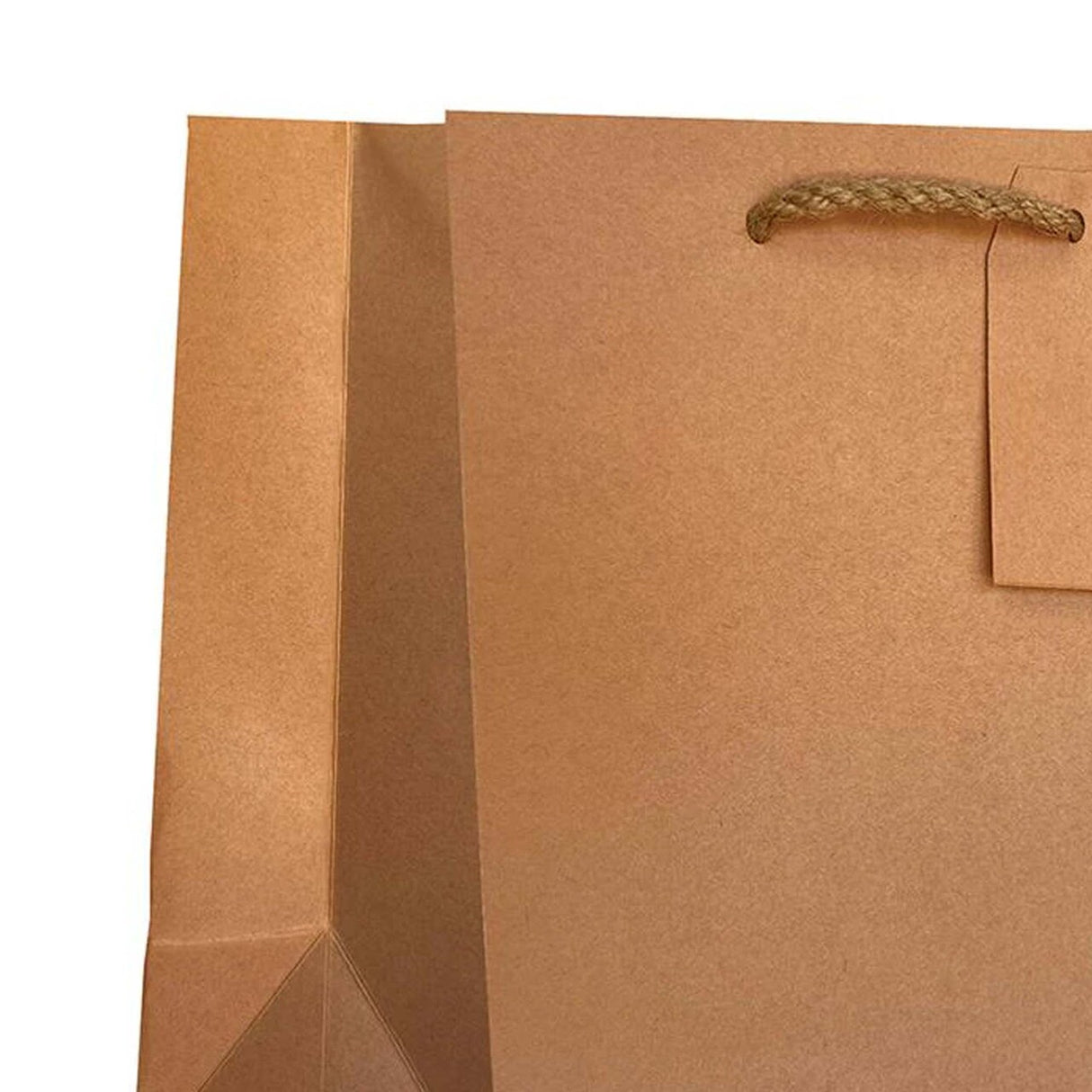 Premium Kraft Euro Totes 8" x 4" x 10" Strong Eco-Friendly Design