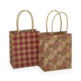 Festive Assorted Holiday Gift Bags 4.5" x 2.625" x 5.375"