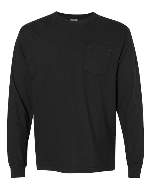 Comfort Colors Unisex Garment-Dyed Heavyweight Long Sleeve Pocket T-Shirt