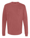 Comfort Colors Unisex Garment-Dyed Heavyweight Long Sleeve Pocket T-Shirt