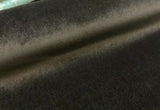 Bentley Velvet Upholstery Fabric - Mahogany Dark Brown, 54" Width (1 Yard)