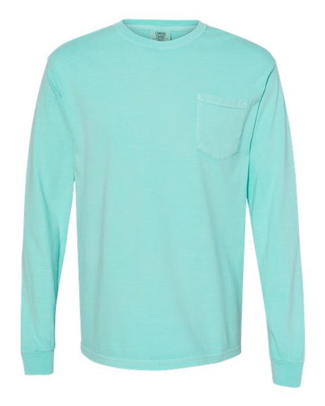 Comfort Colors Unisex Garment-Dyed Heavyweight Long Sleeve Pocket T-Shirt