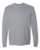 Comfort Colors Unisex Garment-Dyed Heavyweight Long Sleeve Pocket T-Shirt