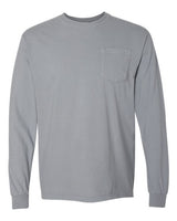 Comfort Colors Unisex Garment-Dyed Heavyweight Long Sleeve Pocket T-Shirt