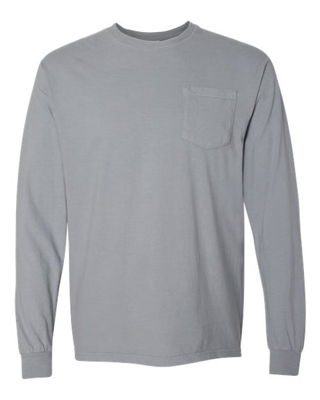 Comfort Colors Unisex Garment-Dyed Heavyweight Long Sleeve Pocket T-Shirt