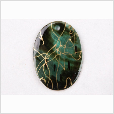 80mm Natural Green Shell Pendant