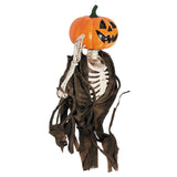 17 3/4" Hanging Waving Jack-O-Lantern Pumpkin Creeper Halloween Decoration