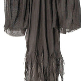 8 Ft 2 Inch Hanging Skeleton Reaper Black Cloak Halloween Decoration