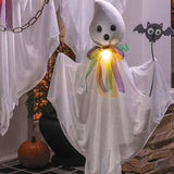 27 1/2 Inch Hanging White Ghosts Halloween Decoration Set of 3