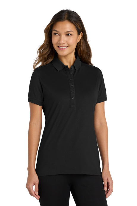 Port Authority® Women's Stretch Pique Polo Breathable Moisture Wicking Shirt with Spandex