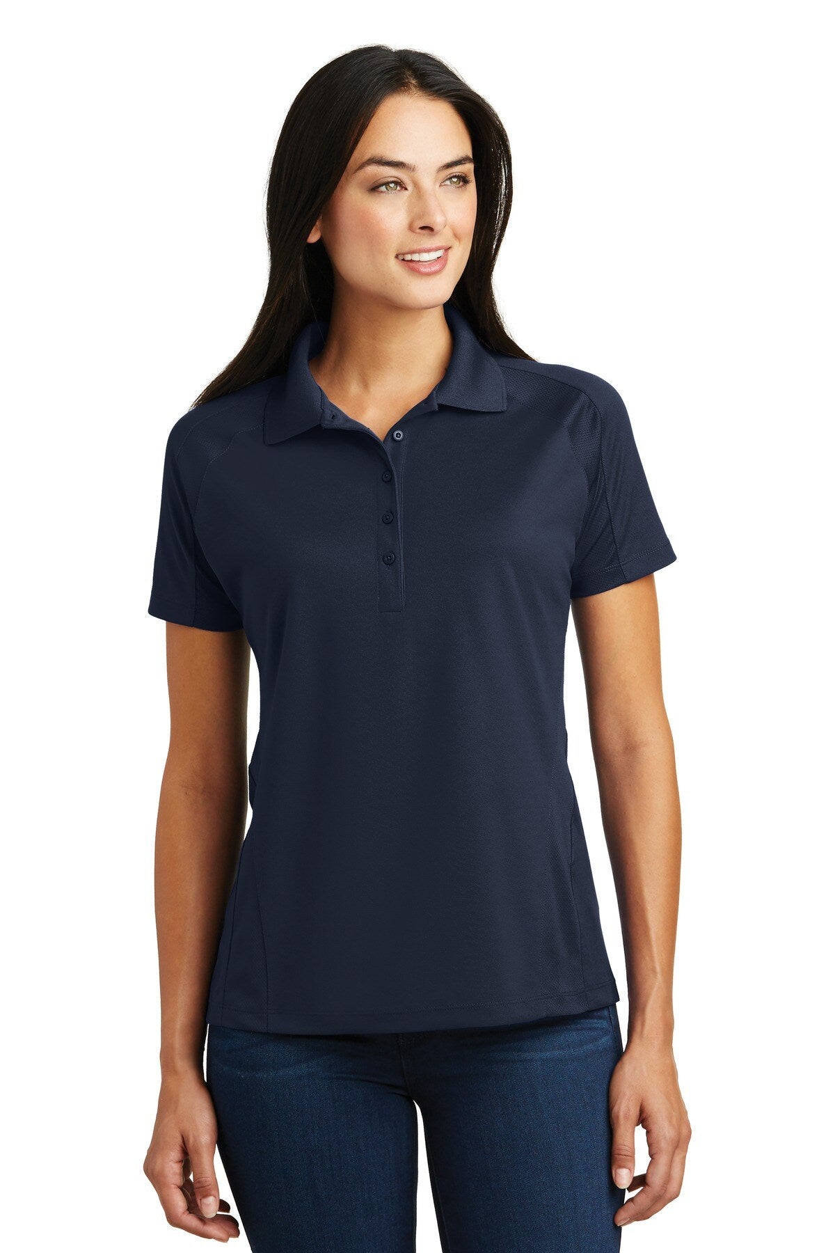 Sport-Tek® Womens Dri-Mesh Pro Polo Moisture Wicking Breathable Athletic Shirt