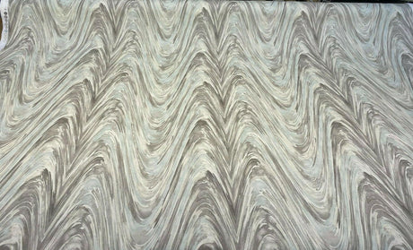 NYC Studio Current Mineral Cotton Twill Fabric - Mineral, 54" Width, 13.5" Horizontal Repeat, 13.5" Vertical Repeat (1 Yard)