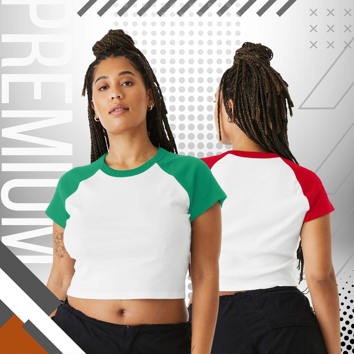 BELLA+CANVAS® Women’s Micro Rib Raglan Baby Tee