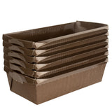 Novacart Optima Series Brown Disposable Loaf Baking Mold, 7" x 3-1/8" x 2-3/16" - Case of 270