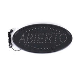 Custom ABIERTO LED Hanging Sign