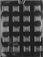 Traditional Square Chocolate Mold - LPAO071