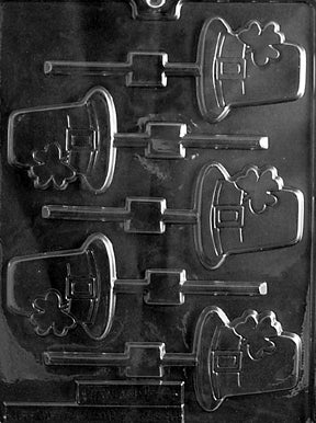 Hat w/ Shamrock Lolly Chocolate Mold - LPP003