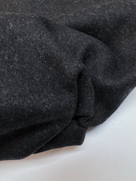 Wool Tweed Coat Fabric Melange Gray Blue