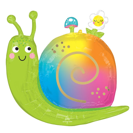 Foil Balloon Happy Snail 27 Inch