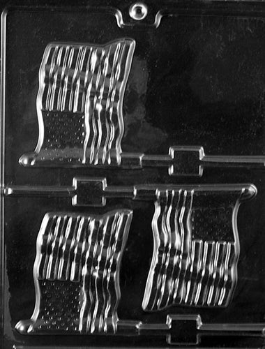 U.S. Flag Lolly Chocolate Mold - LPP010