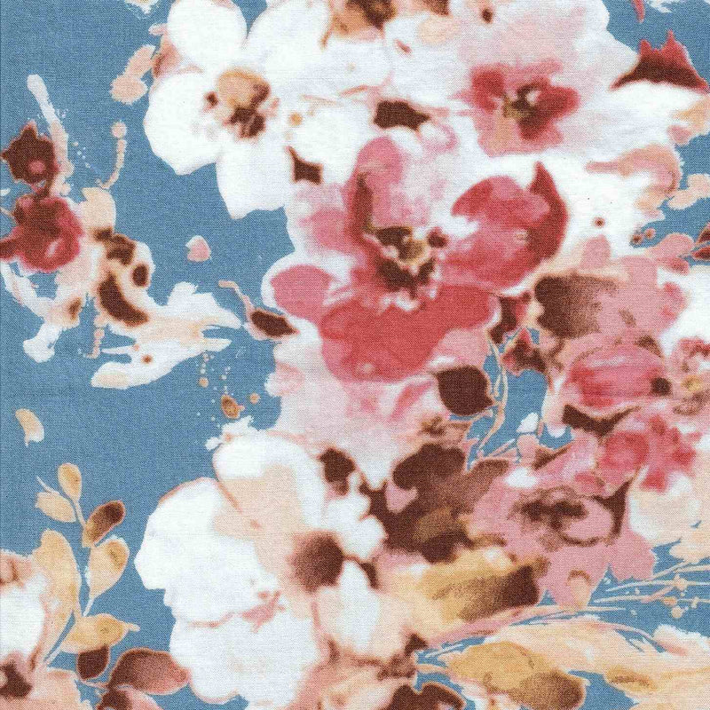Rayon Floral Print Woven Fabric