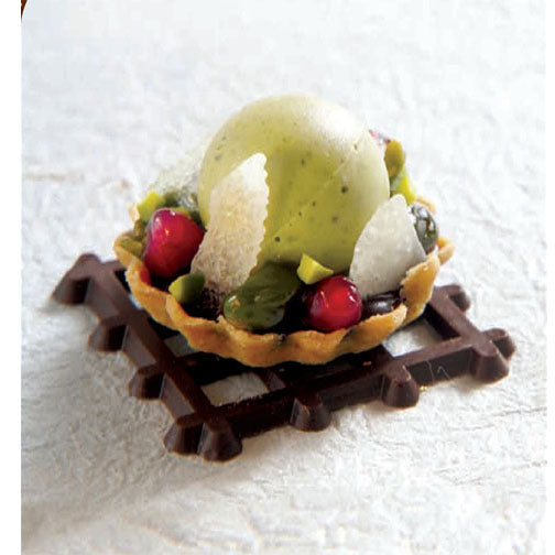 Flexible Chocolate Mold: Waffle, 50mm: 6 Cavites