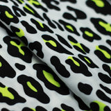 Bedrock Polyester Spandex Fabric - Multi Leopard Print, 58/60" Width (1 Yard)