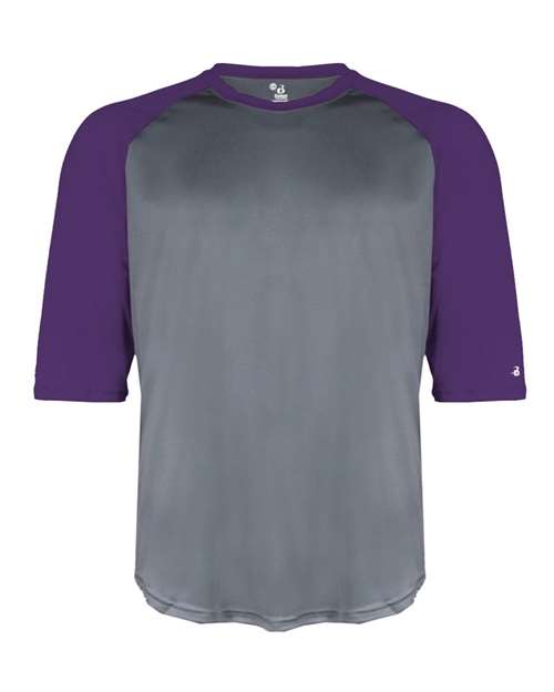 Youth B-Core Three-Quarter Sleeve Baseball T-Shirt