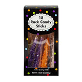 8" Bright Purple Rock Candy Sticks – 18 Count, 10.8 oz