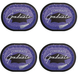 Creative Converting School Spirit Purple Graduation Oval Paper Platters – 24ct
