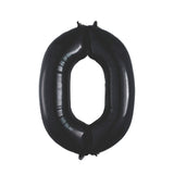 34" Black Number 0 Shaped Mylar Balloon – Everyday Fun Decoration