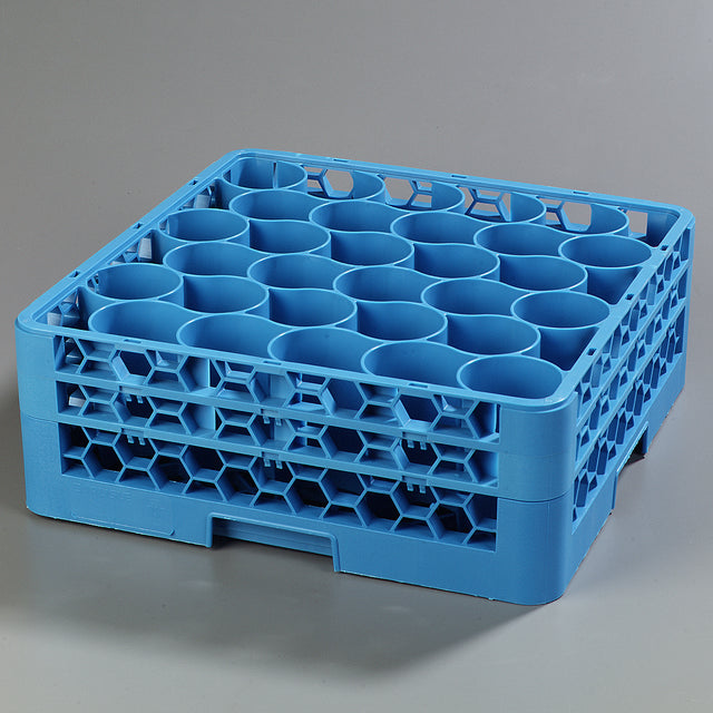 Carlisle RW30-114 OptiClean NeWave 30-Compartment Glass Dish Rack w/ 2 Extenders - Case of 3