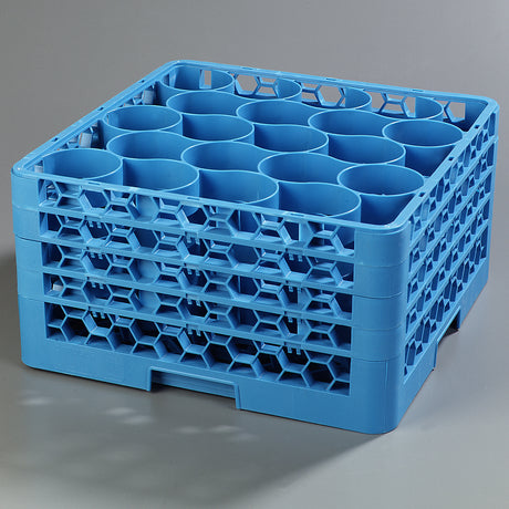 Carlisle RW20-314 OptiClean NeWave 20-Compartment Glass Dish Rack w/ 4 Extenders - Case of 2