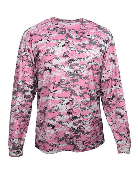 Badger Men's Digital Camo Long Sleeve T-Shirt