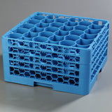 Carlisle RW30-314 OptiClean NeWave 30-Compartment Glass Dish Rack w/ 4 Extenders - Case of 2