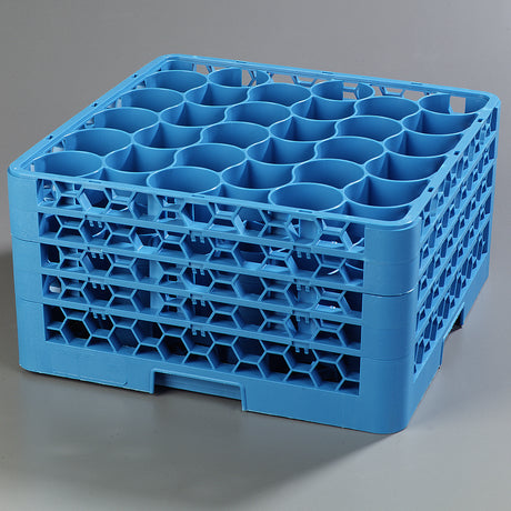 Carlisle RW30-314 OptiClean NeWave 30-Compartment Glass Dish Rack w/ 4 Extenders - Case of 2