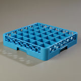 Carlisle OptiClean 36-Compartment Glass Dishwashing Dish Rack - Case of 6
