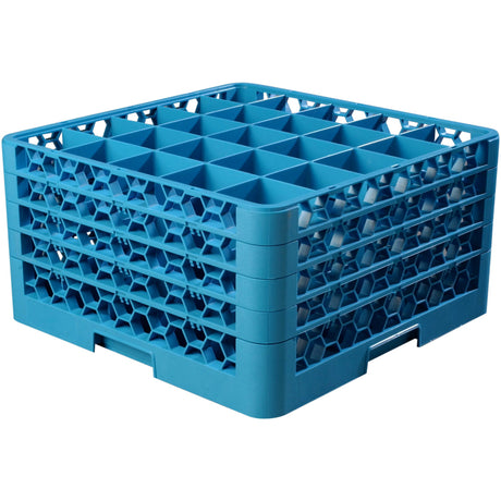 Carlisle OptiClean 25-Compartment Glass Dish Rack with 4 Extenders - Case of 2