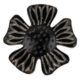 Engraved Natural Horn Button - 64L/40.5mm