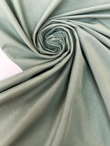 Cotton Elastane Woven Silver Green