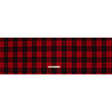 Virgin Wool Twill Made in Italy - Red and Black Classic Plaid