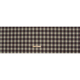 Virgin Wool Twill Made in Italy - Cream, Charcoal and Red Plaid